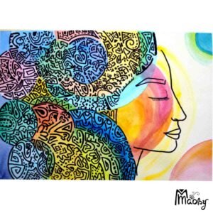 MaoDona Liberty Watercolor 32x23 cm